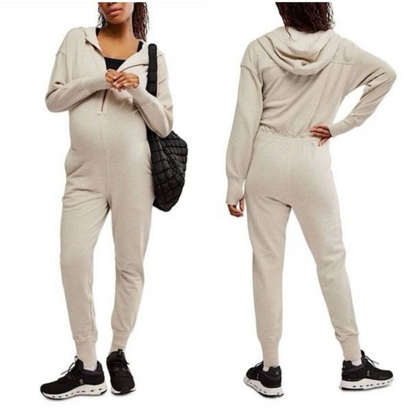 FP Movement x Hatch Warm Up Jumpsuit Heather Grey Size XS, SM, XL $148Retail NWT - Picture 1 of 6